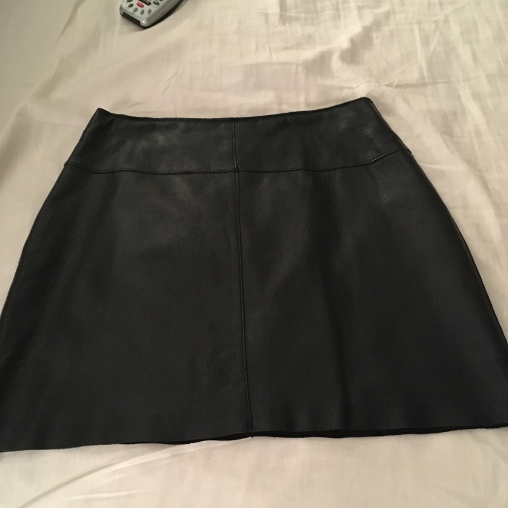 Leather mini skirt size 2